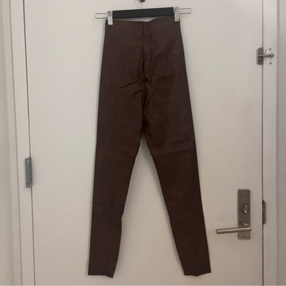 Commando Faux Leather Leggings in Color Brown Croc - Picture 5 of 5